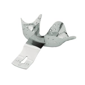 Professional Ehricke S.S. Impression Trays for Partially Toothed Lower Jaws 70x55mm Precision Dental tray for mandibular impressions with partial dentition