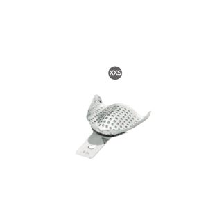 Perforated S.S. Impression Dental Tray For Edentulous Upper Jaw Extra Small Sized (XXS), U1 for full upper denture impressions