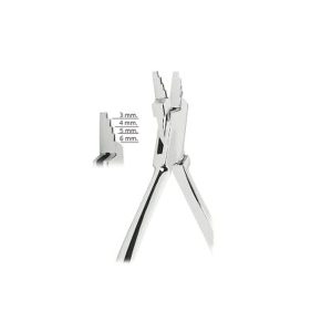 Professional orthodontic Round-Concave Loop Forming and Bending Plier for braces for contouring light and medium archwires