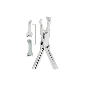 Posterior band remover pliers with long handles - High-precision Long reach Dental instrument for molar band removal with padded tip for patient comfort