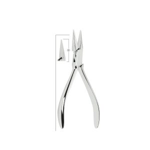 Affordable Orthodontic Double Rounded Jaw Wire Bending Plier up to 0.7mm High precision dental pliers for wire adjustment