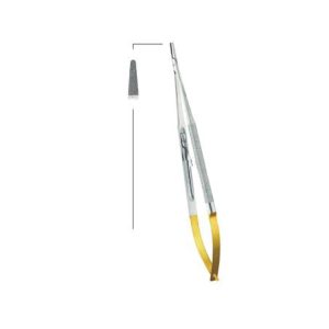 Micro-Barraquer TC Needle Holder 18cm – Precision Surgical Instrument with Tungsten Carbide Inserts for Micro Suturing