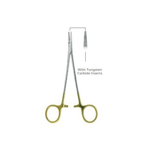 Crile-Wood Needle Holders 15cm – Tungsten Carbide Inserts, Precision Surgical Instrument for Secure Suturing