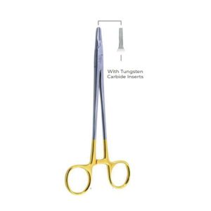 Crile-Ryder Needle Holders 18cm – Tungsten Carbide Inserts, Precision Surgical Instrument for Fine Suturing Control