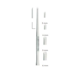 Partsch Bone Chisel & Gouge 17cm, 6mm – Stainless Steel Surgical Instrument for Precise Bone Cutting & Shaping