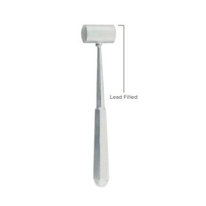 Lead-Filled Mallet Partsch 19cm – Durable Surgical Mallet for Precision Bone Work, Stainless Steel Handle, Heavy-Duty Design