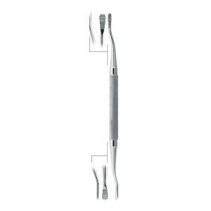 Howard Bone File Fig. 12 – Dental Surgical Instrument for Bone Smoothing & Shaping, Double-Ended Stainless Steel Tool