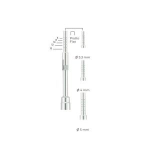 Flat Osteotome Ø 3.3mm – Stainless Steel Surgical Instrument for Bone Condensation & Oral Surgery Use