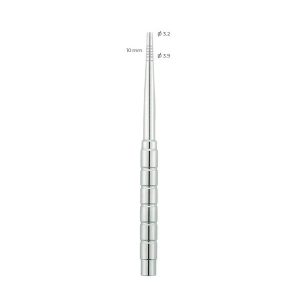 Osteotomes Set 155mm – 10mm Width with Ø 3.2mm & Ø 3.9mm Tips – Stainless Steel Tools for Bone Grafting & Expansion