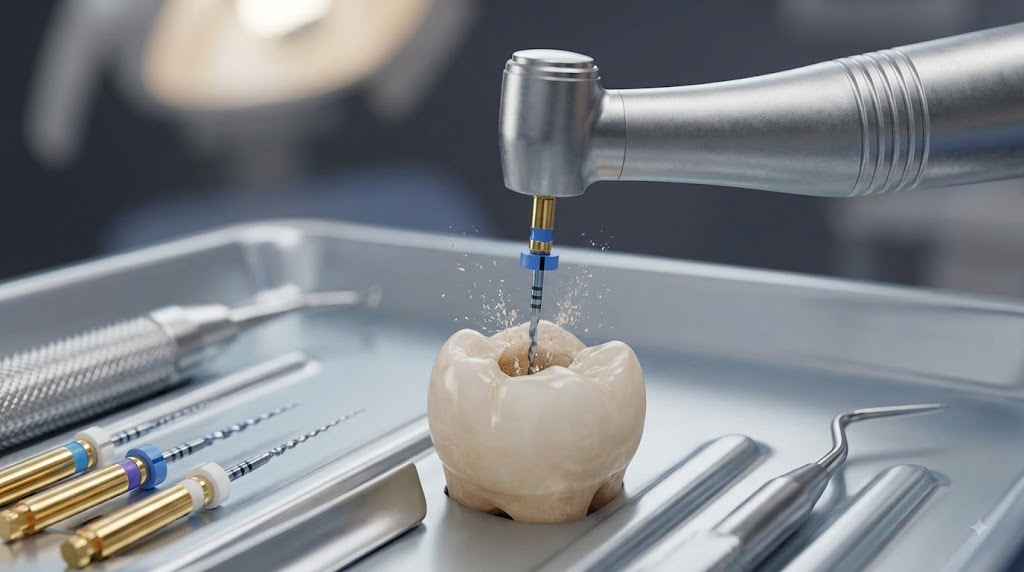 rotary NiTi endodontic files for root canal treatment