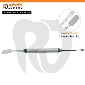 The Prichard Elevator Double Ended is a stainless steel dental elevator instrument, perfect for atraumatic tooth extraction, bone expansion, and periodontal surgery.