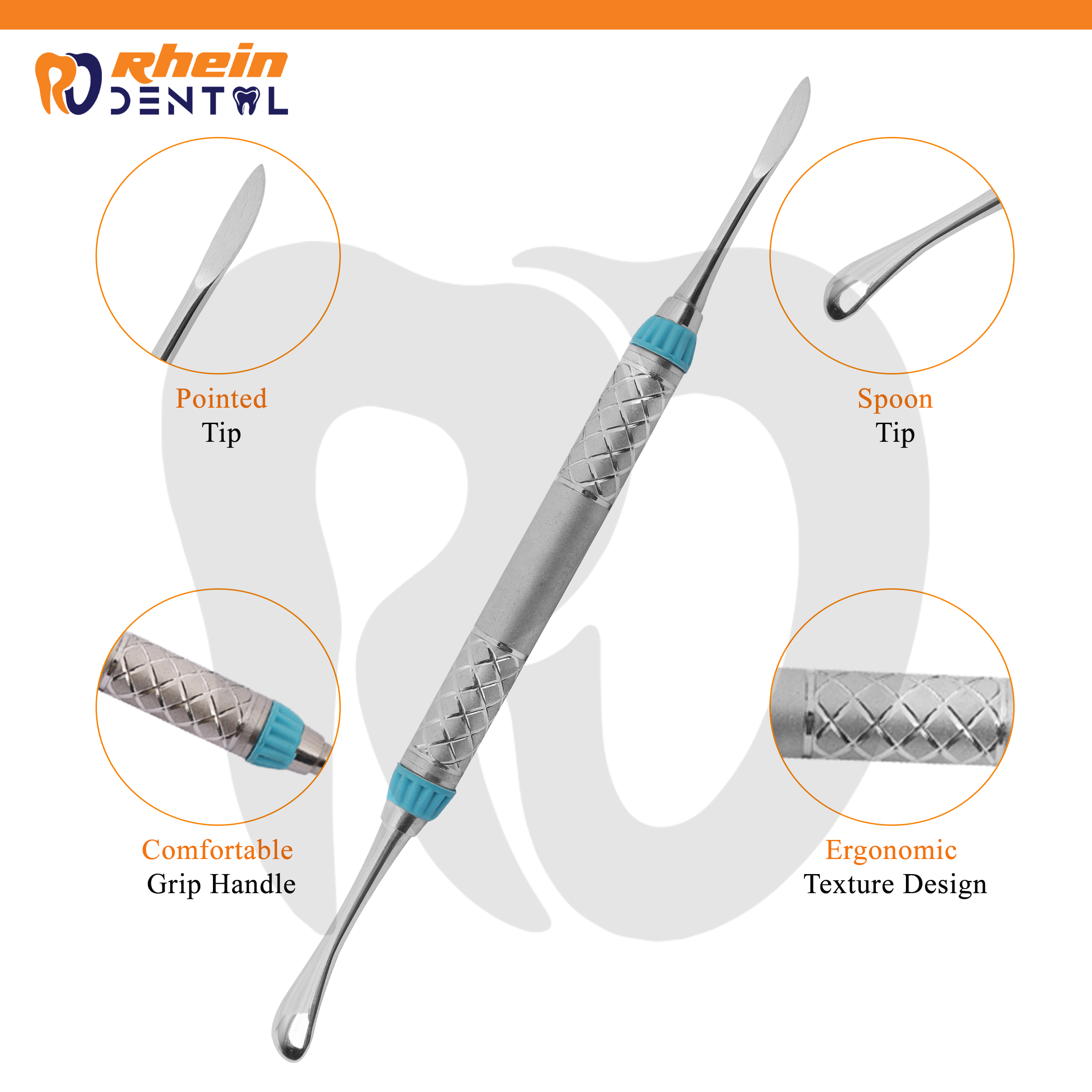 Molt Elevator 9 Double Ended Dental Elevator – Ergonomic, Durable, Sterile Instrument for Safe Tooth Extraction
