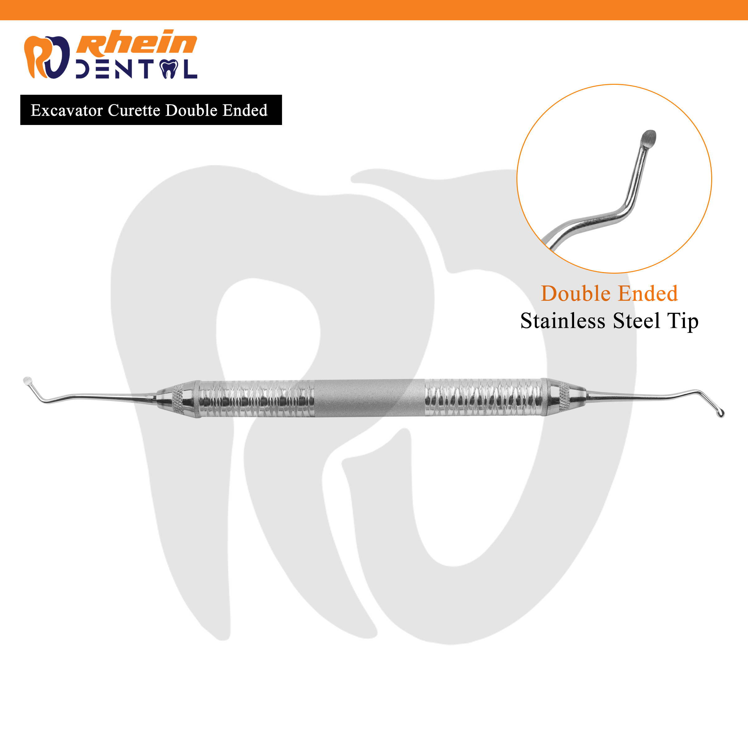 Excavator Curette Double Ended – Precision Dental Instrument for Periodontal Treatments