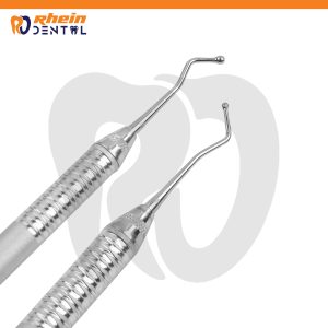 Double-Ended Ball Burnisher 86 Dental Instrument Ergonomic Handle for Professional Dental Procedures