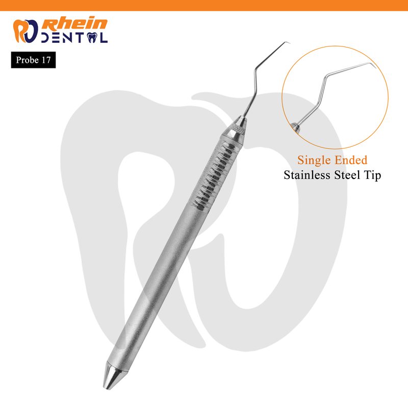 Dental probes in periodontal examination comparing graduated markings vs color-coded systems