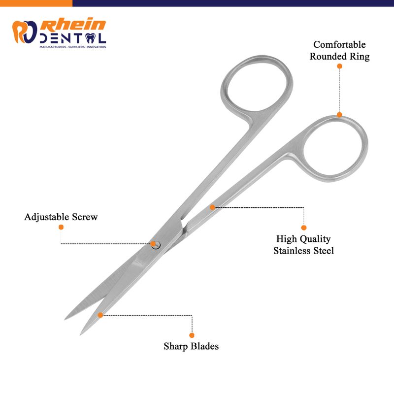 Straight blades provide direct access and controlled cutting for easily accessible tissues in oral surgical procedures.