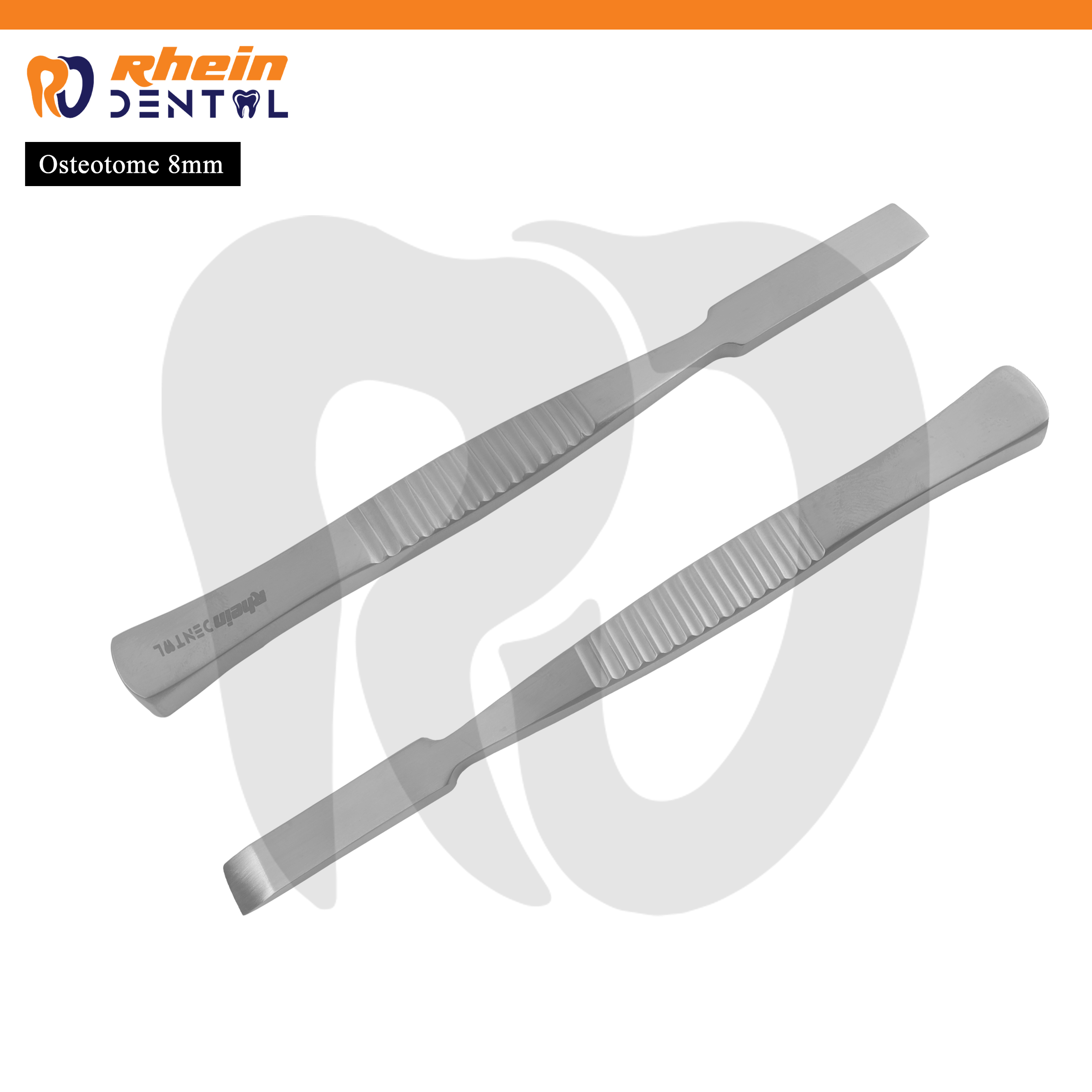 Osteotome 8 mm – Stainless Steel Bone Cutting Instrument for Maxillofacial Surgery
