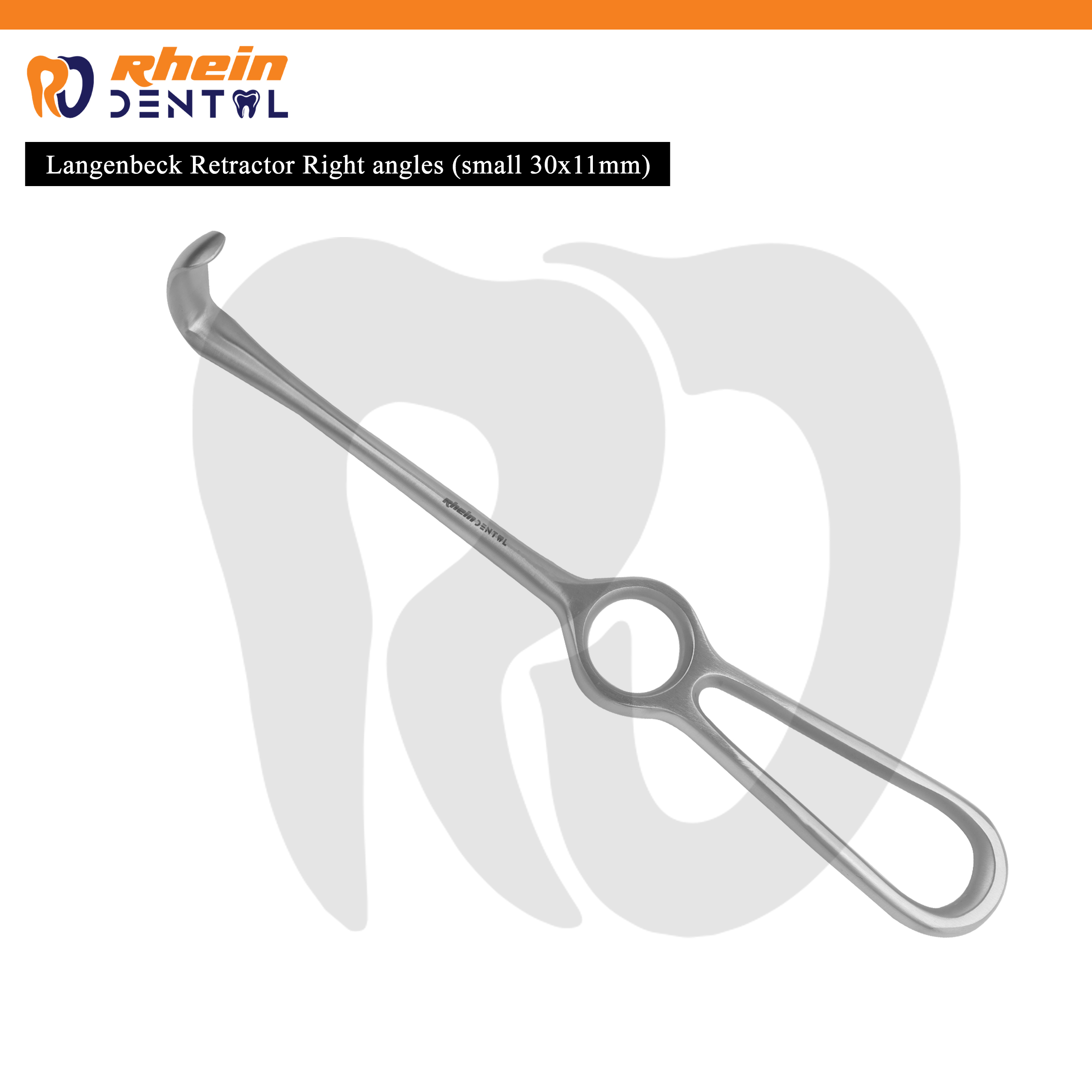Langenbeck Retractor Right Angle (Small 30x11 mm) – Maxillofacial Surgical Instrument