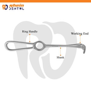 Langenbeck Retractor Right Angle (Large 40x11 mm) – Maxillofacial Surgical Instrument