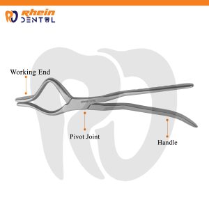 Rowe Disimpaction Forceps 24 cm Right – Maxillofacial Surgical Instrument