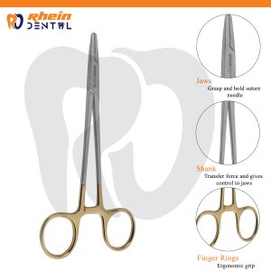 Needle Holder 15cm TC – Tungsten Carbide Tips, Mirror-Finished Jaws & Ergonomic Handle