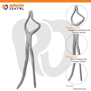 Rowe Disimpaction Forceps 24 cm Right – Maxillofacial Surgical Instrument