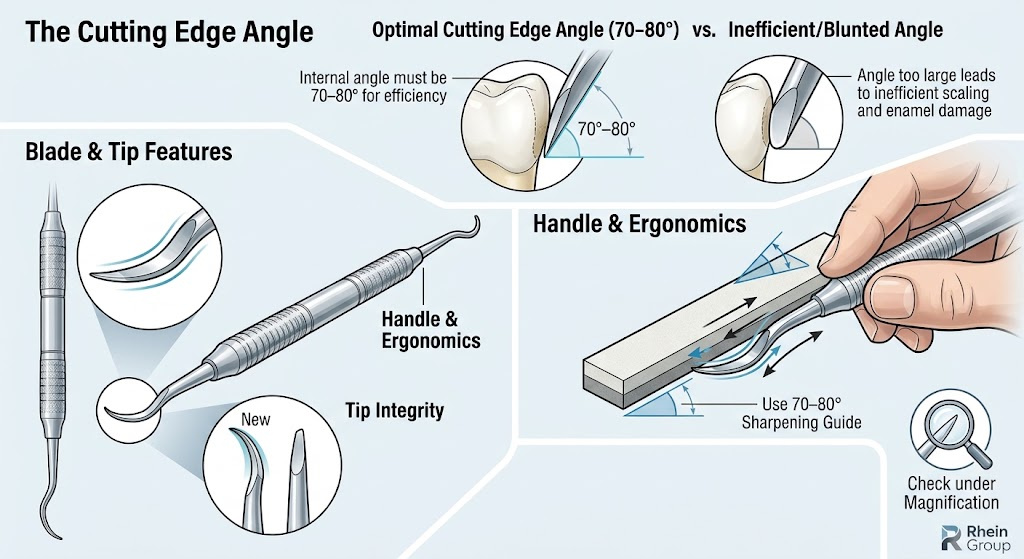 Proper dental scaler sharpening maintains the correct cutting-edge angle, improving calculus removal, instrument control, and overall scaling performance.