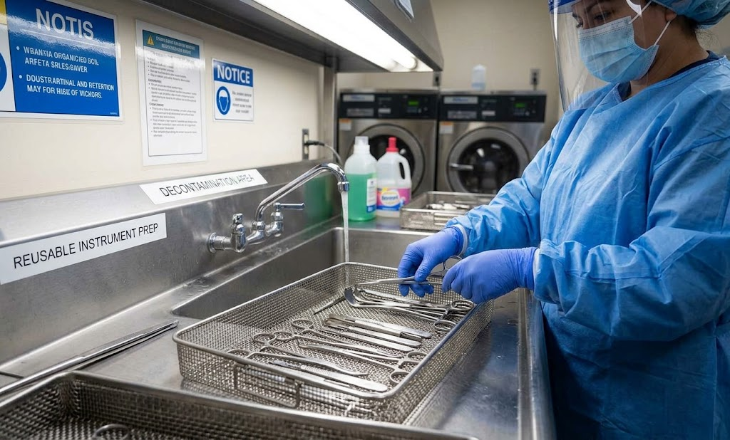 Cleaning and sterilization of reusable surgical forceps