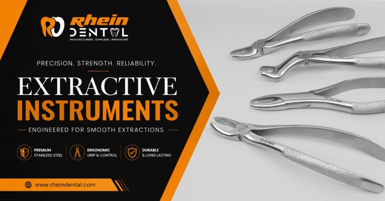 Explore dental extraction instruments including extracting forceps, root elevators, syndesmotomes, and specialized tools for controlled tooth removal.