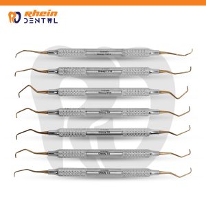 Gracey Curette Set pattern 13/14 shank angle and working end detail