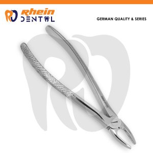 Angled serrated extracting forceps fig 2 shown full length on a white background